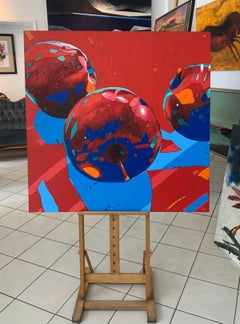 Apples 19 - Oil painting, Contemporary Figurative, Pop art, Still life