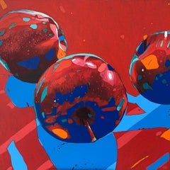 Apples 19 - Oil painting, Contemporary Figurative, Pop art, Still life