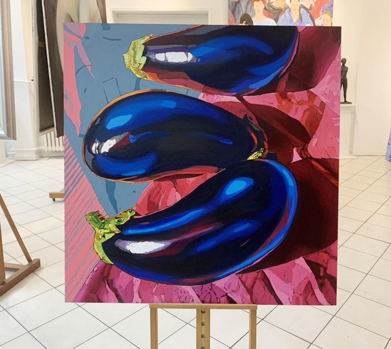 eggplant painting