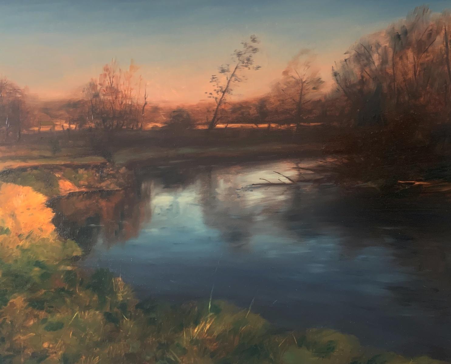 Paisaje tonalista. Pintura al óleo figurativa, Estilo clásico, Realismo, Artista polaco - Painting de Rafał Gadowski