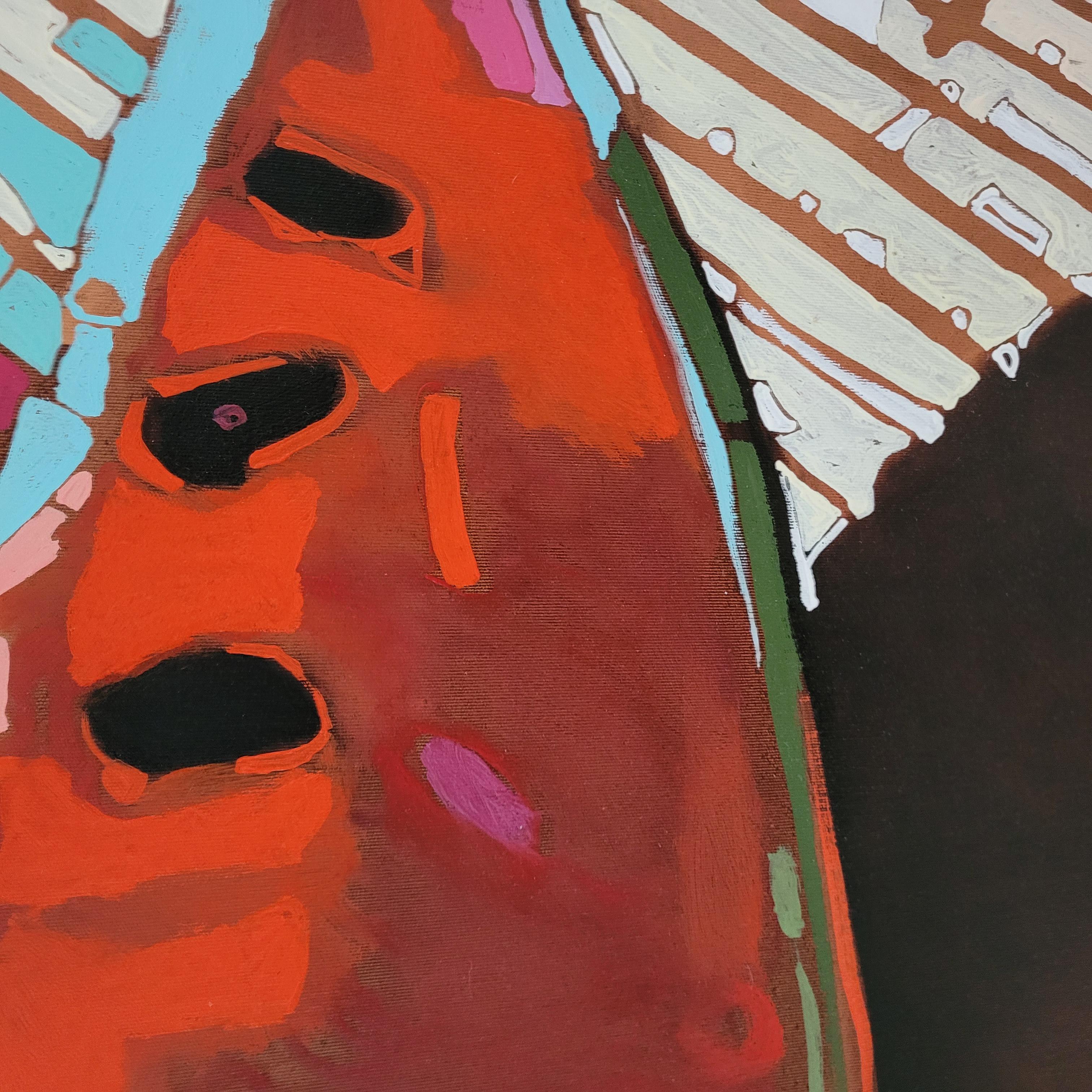 Anguria 05. Figurativo, Frutta, Pop art colorata Natura morta, Arte polacca in vendita 1