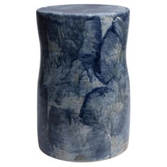 Rafale Taburete único de gres esmaltado de Pascale Girardin