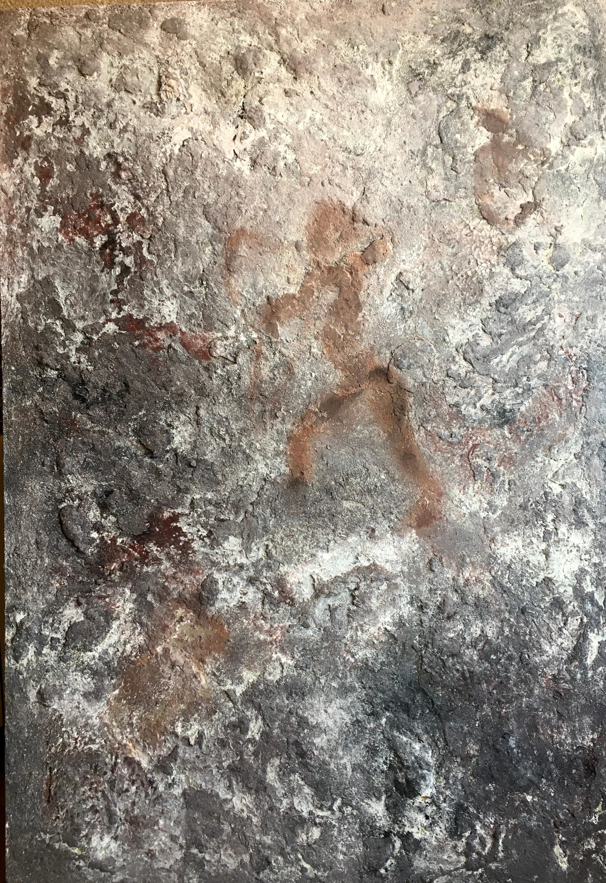 Rafel  EGEA Abstract Painting - HOMO SAPIENS   Mixed Media . 90 X130 cm. Acrylic Painting