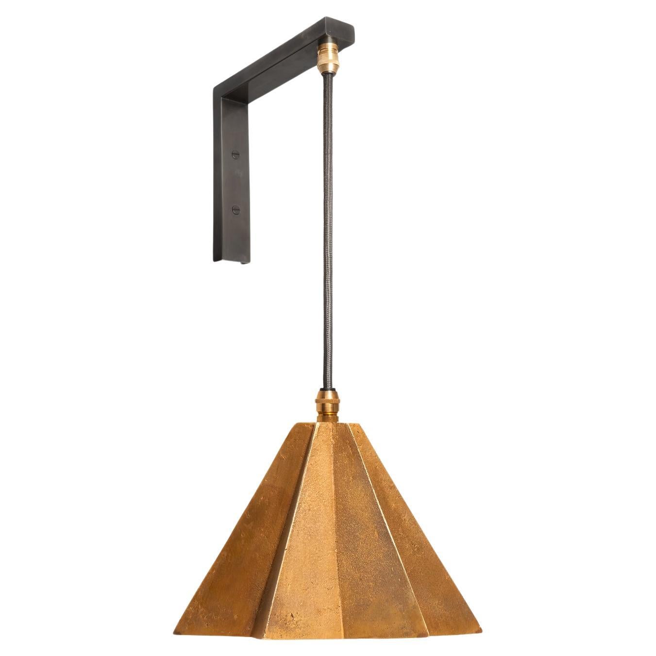 Raffaele Brass Wall Bracket Lamp by Fred and Juul For Sale