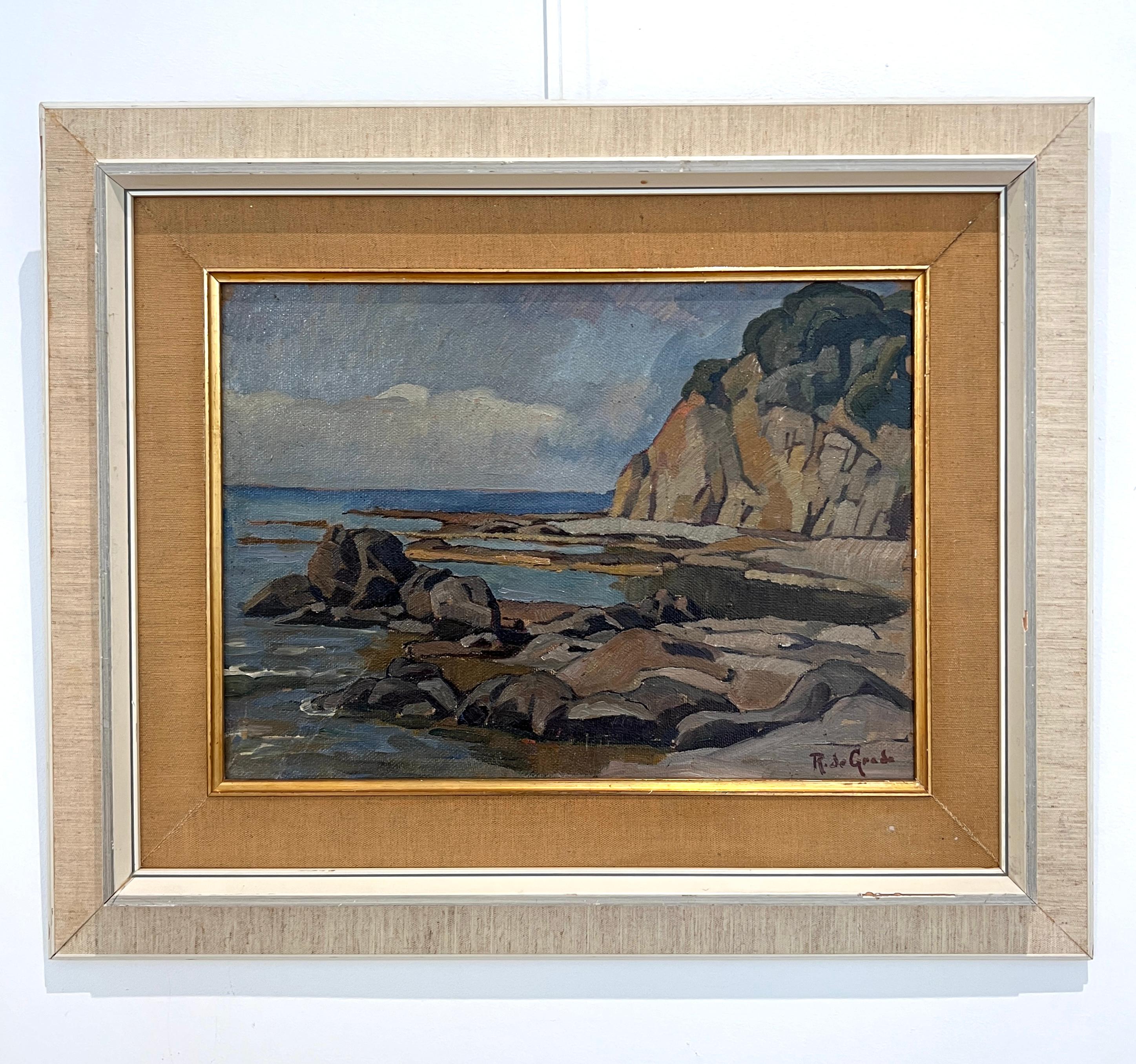 Paisaje marino - Painting de Raffaele De Grada