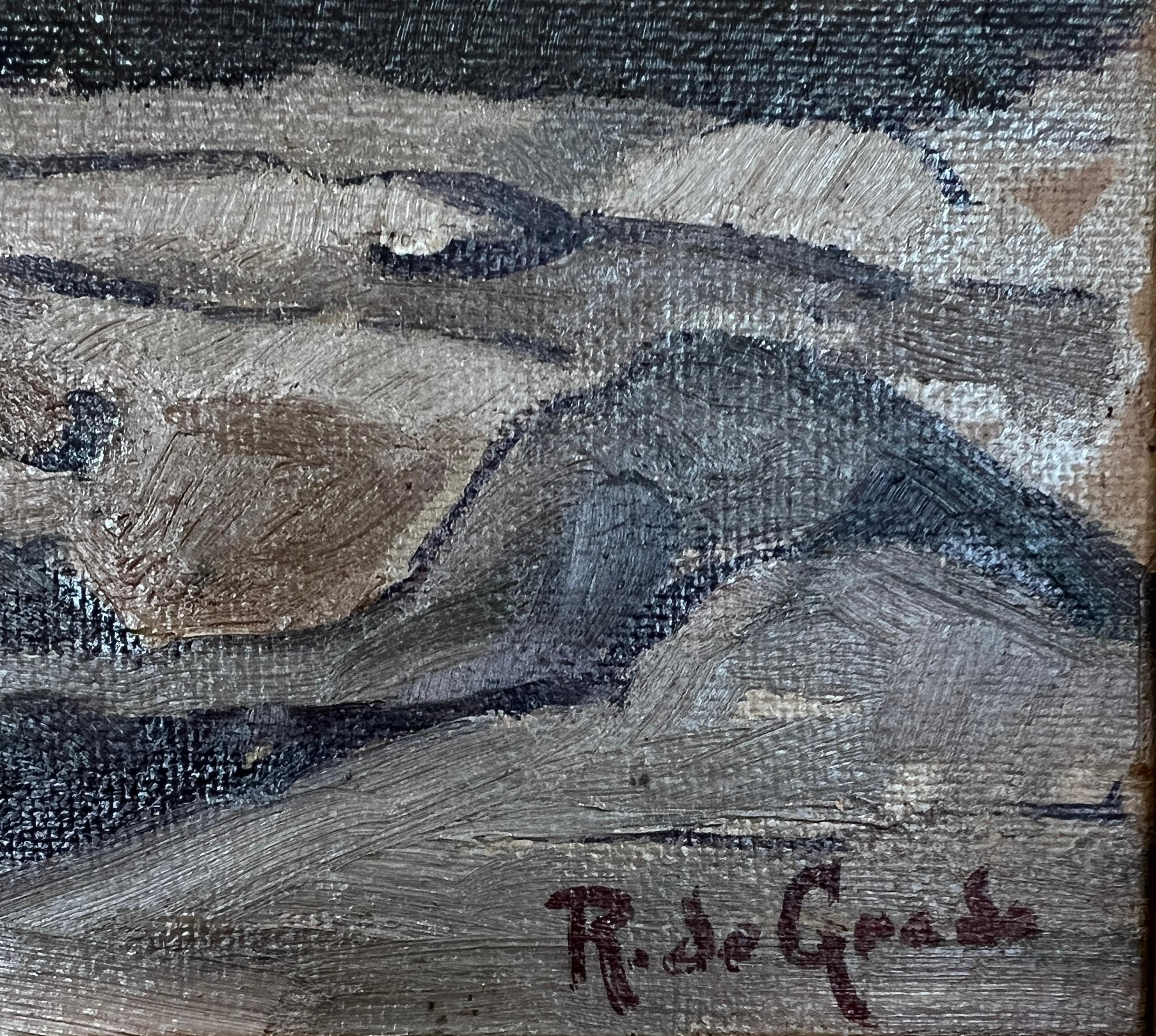 Paisaje marino - Painting Escuela italiana de Raffaele De Grada