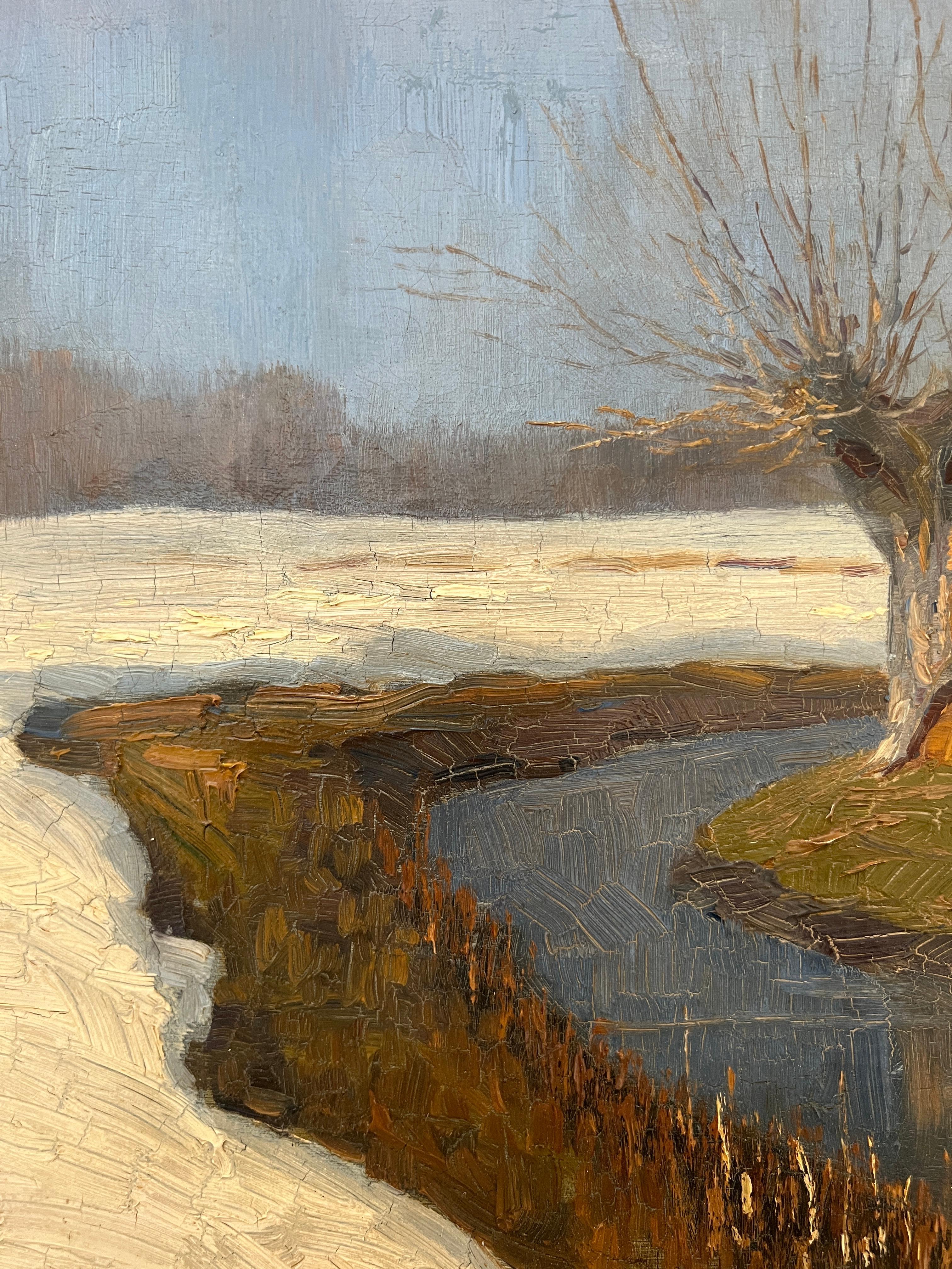 Landscape in winter For Sale 2