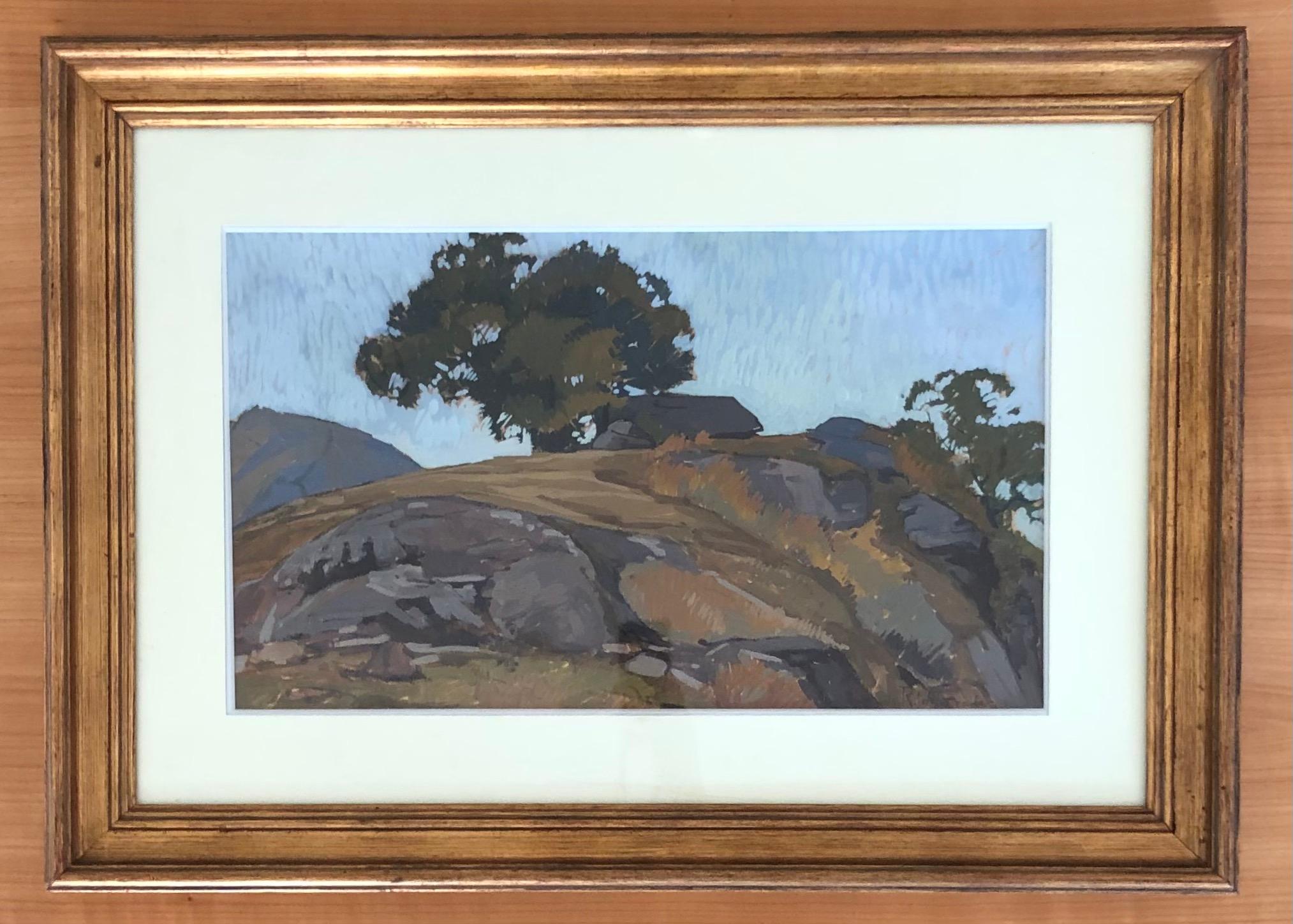 Paesaggio della Toscana - Painting di Raffaele De Grada