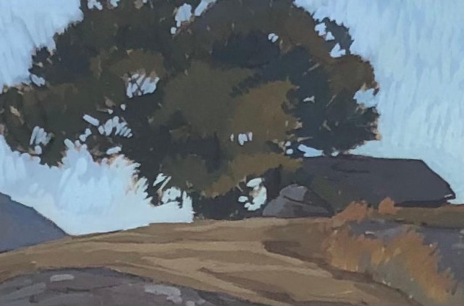 Paesaggio della Toscana - Landscape Painting Grigio di Raffaele De Grada