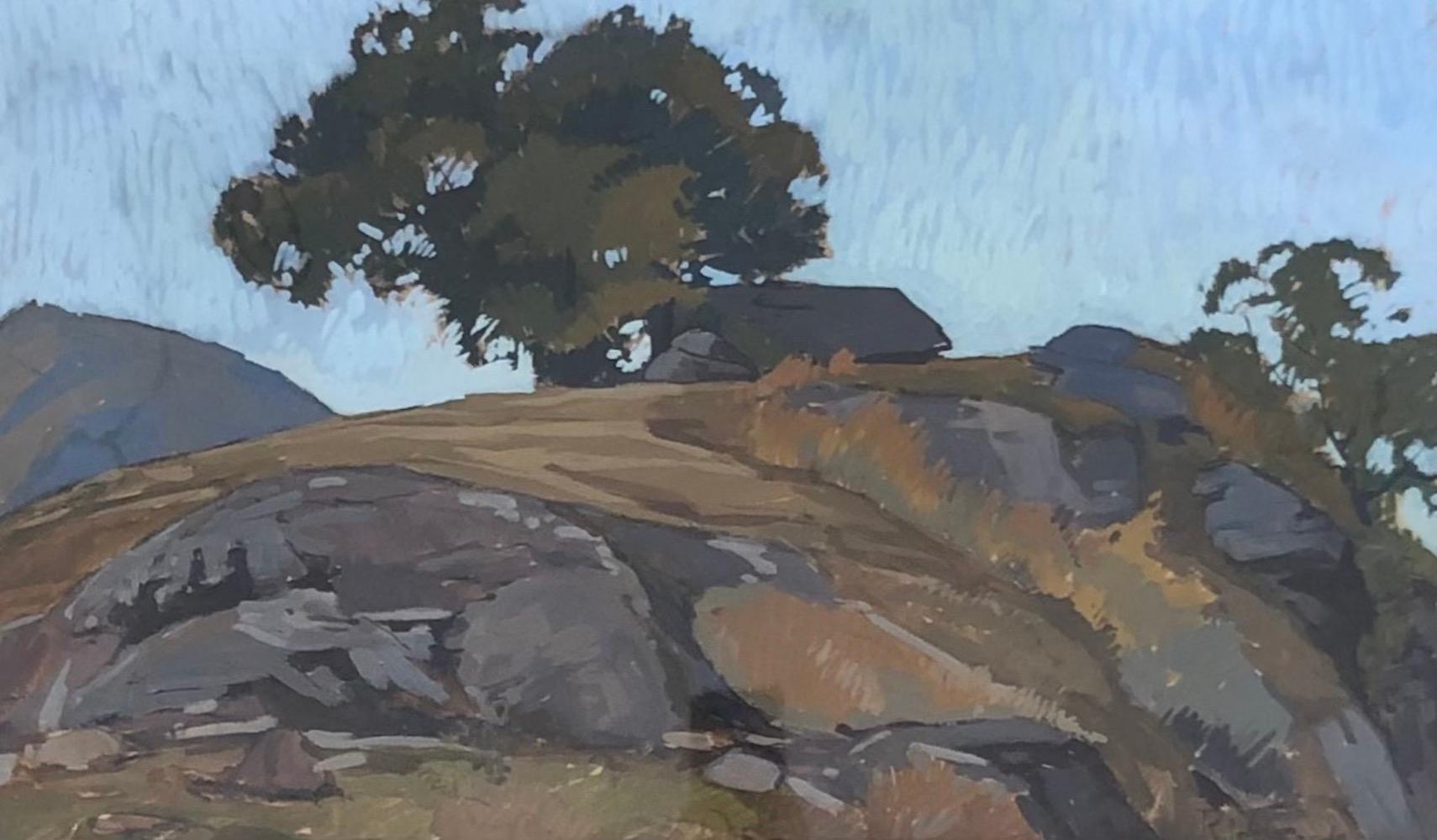 Landscape Painting di Raffaele De Grada - Paesaggio della Toscana