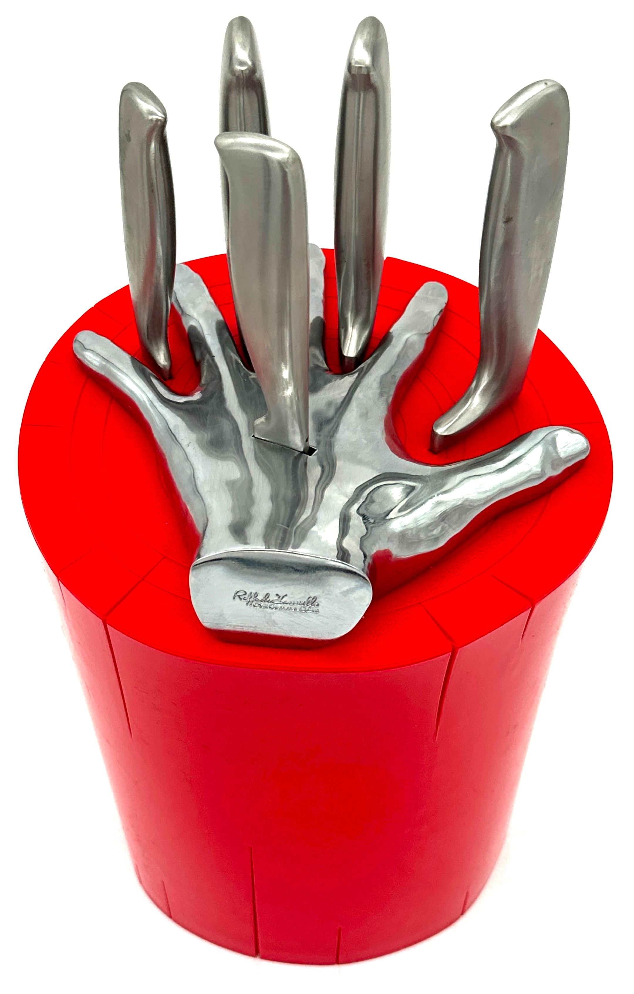 Raffaele Lannello Fünf Finger Pop Art Küche Fünf-Messer-Block-Set, Pop-Art im Angebot 6