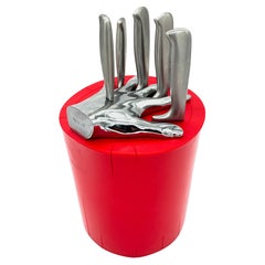 Raffaele Lannello Five Finger Pop Art Kitchen Five Knife Block Set