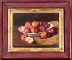 Still Life with Apples - Paint By Raffaele Pucci - 1989
