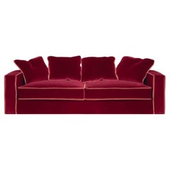 Raffaella Bio Red and Orange 3-Seater Sofa
