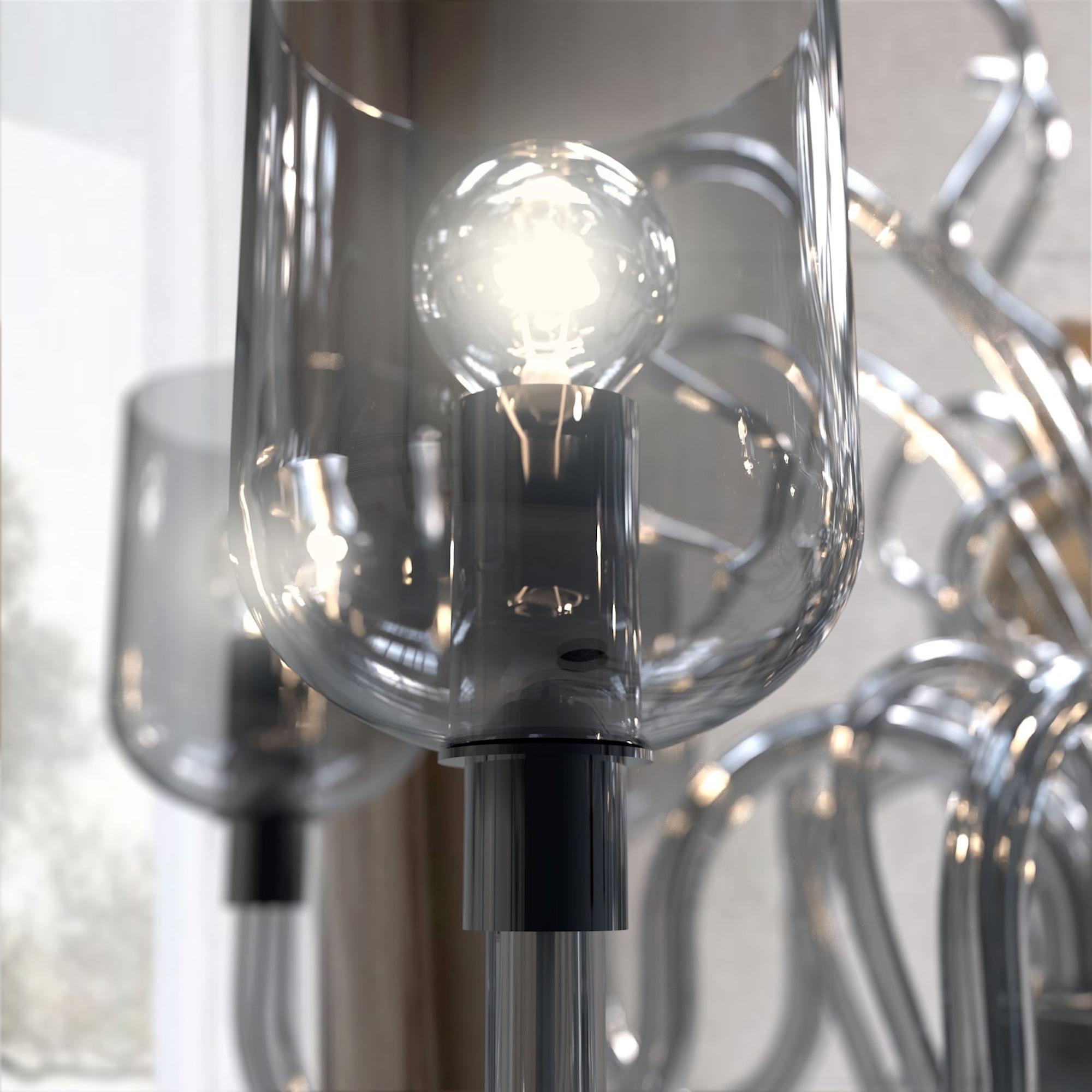 RAFFAELLO Stehleuchte Modernes Design 8 Lichter Muranoglas (Italian) im Angebot