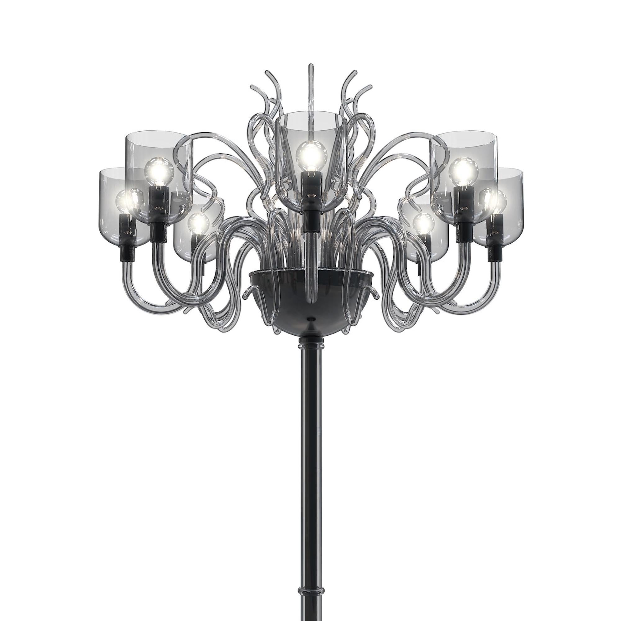 RAFFAELLO Stehleuchte Modernes Design 8 Lichter Muranoglas im Angebot 3