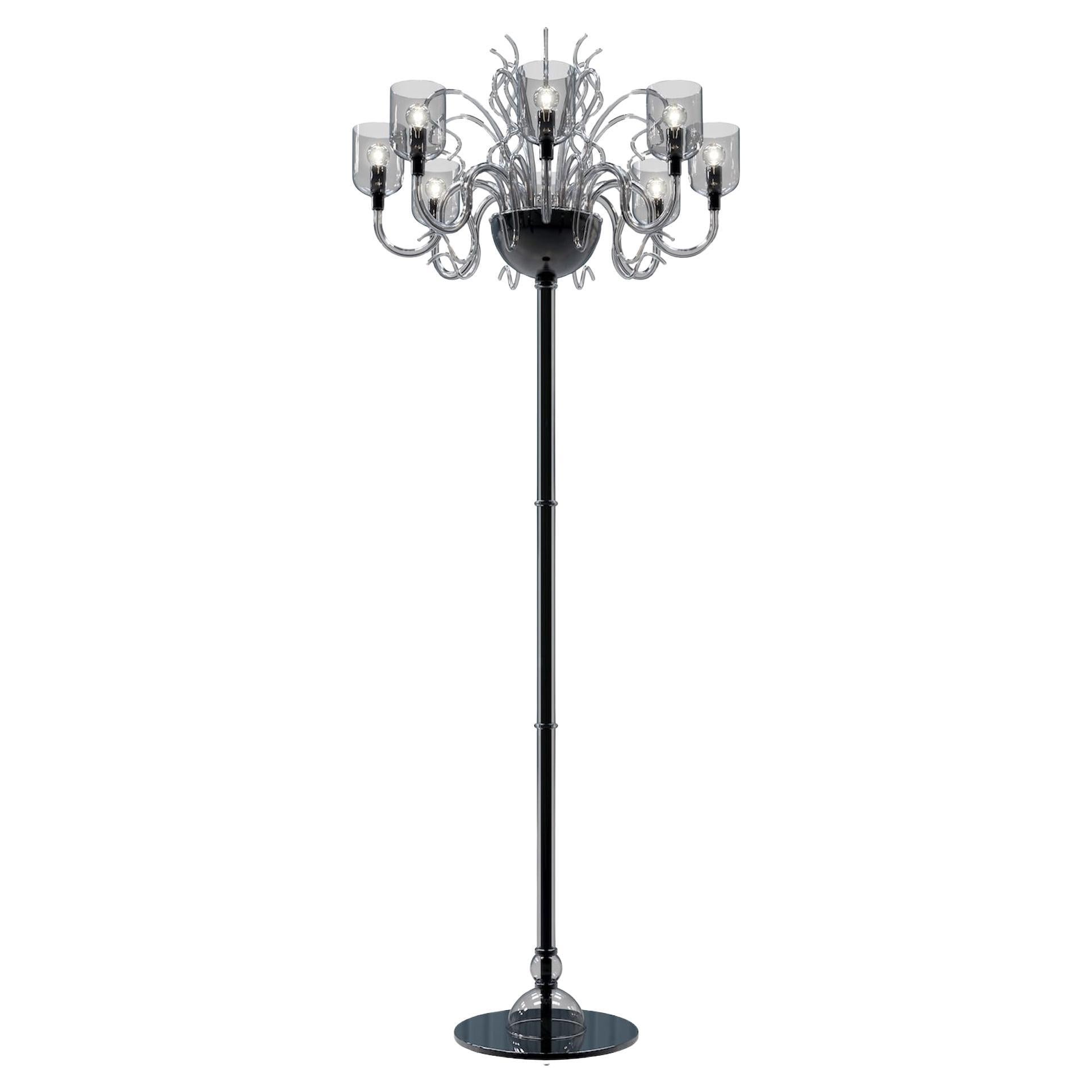 RAFFAELLO Stehleuchte Modernes Design 8 Lichter Muranoglas