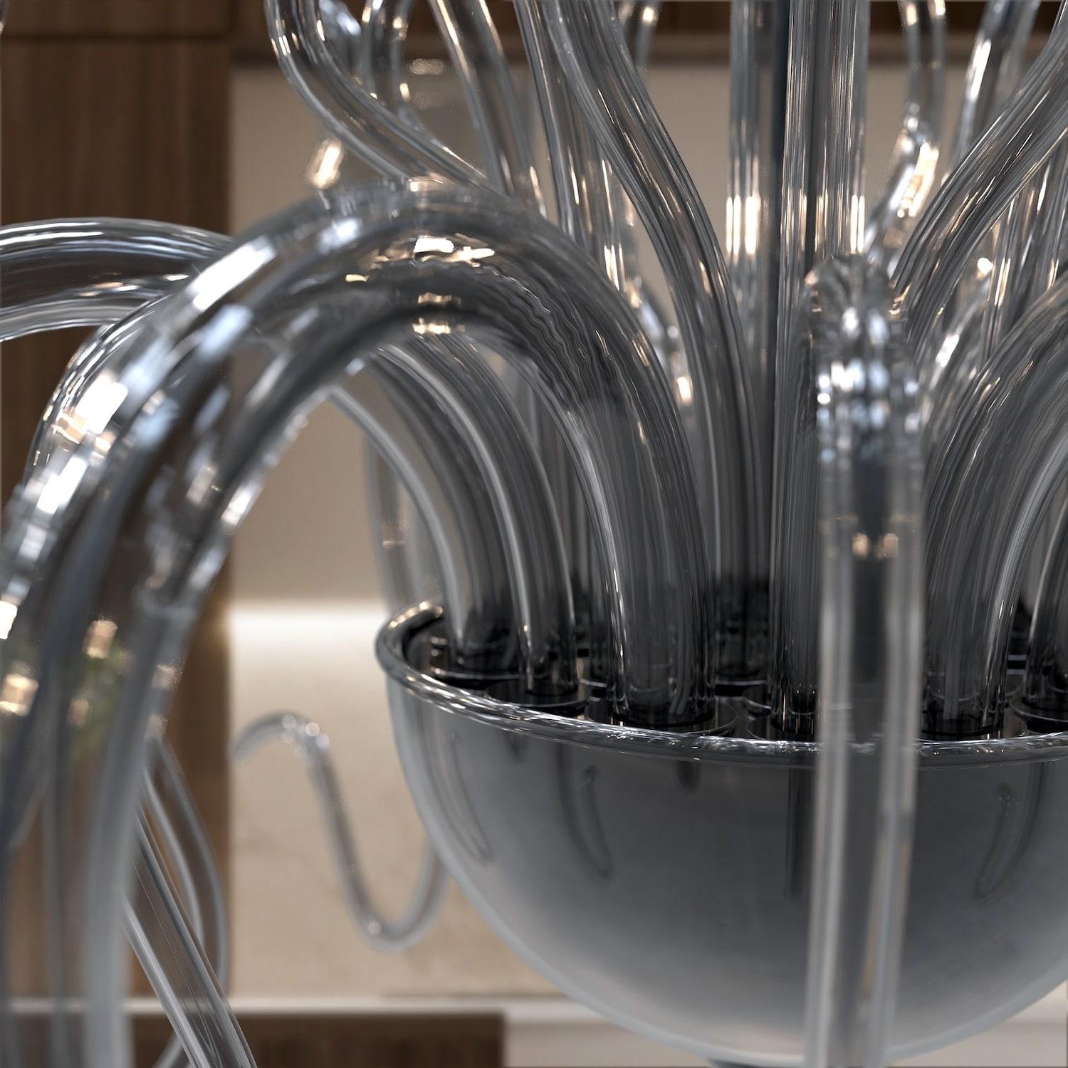 Raffaello Lampadario di Lusso in Vetro di Murano Design Moderno Artigianale in vendita 4