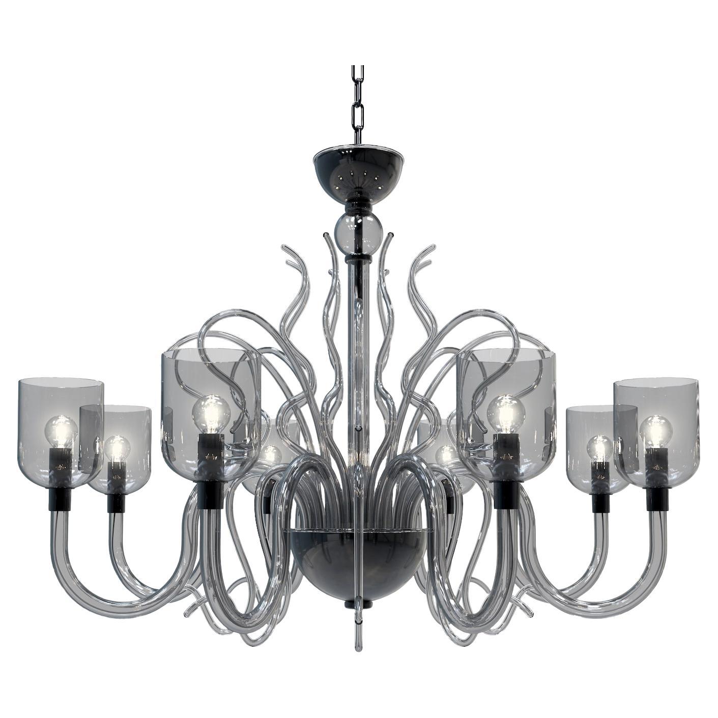 Raffaello Lampadario di Lusso in Vetro di Murano Design Moderno Artigianale in vendita