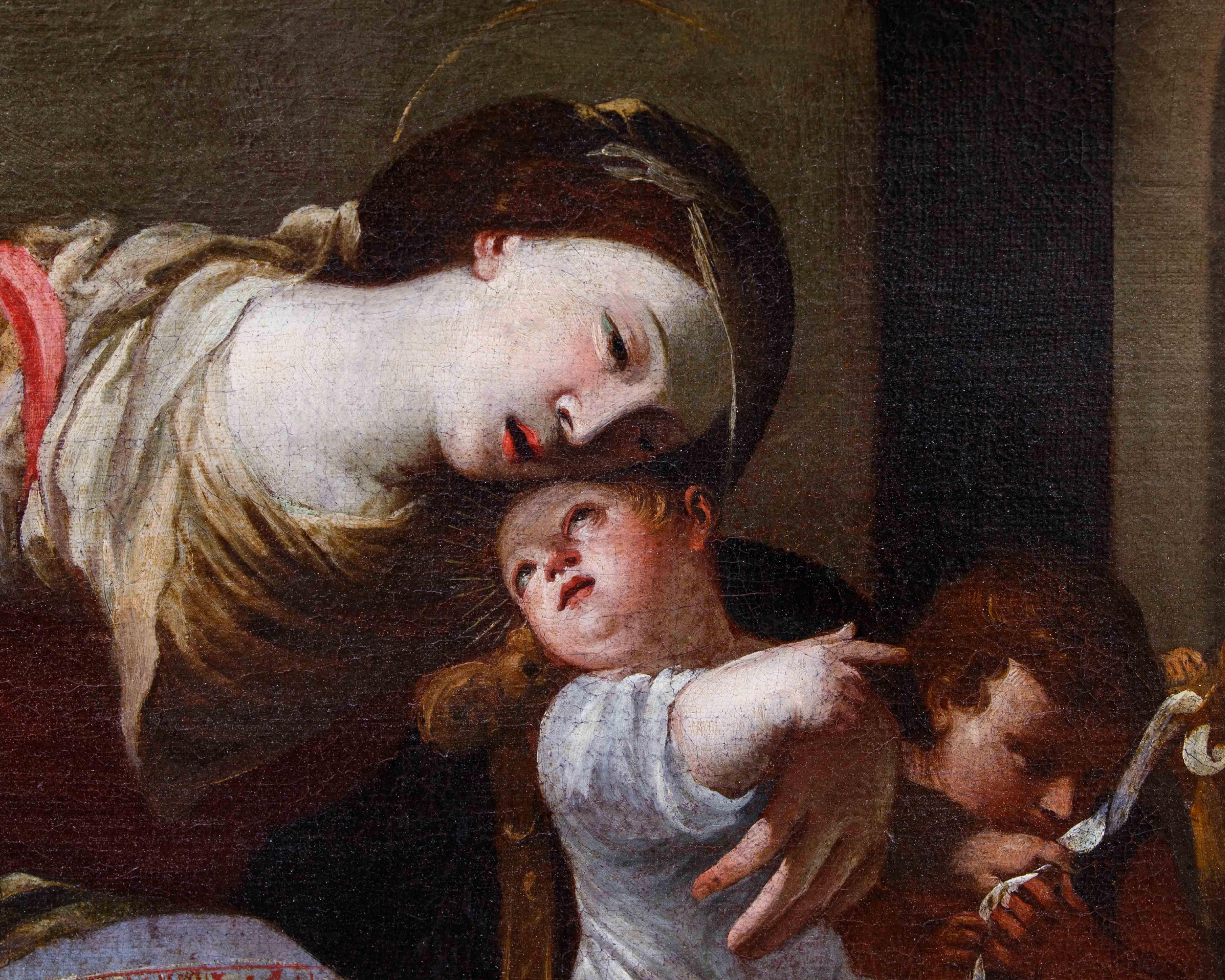 Die Werkstatt von Raffaello Vanni (Siena, 1595- 1673), Madonna mit Kind im Angebot 2