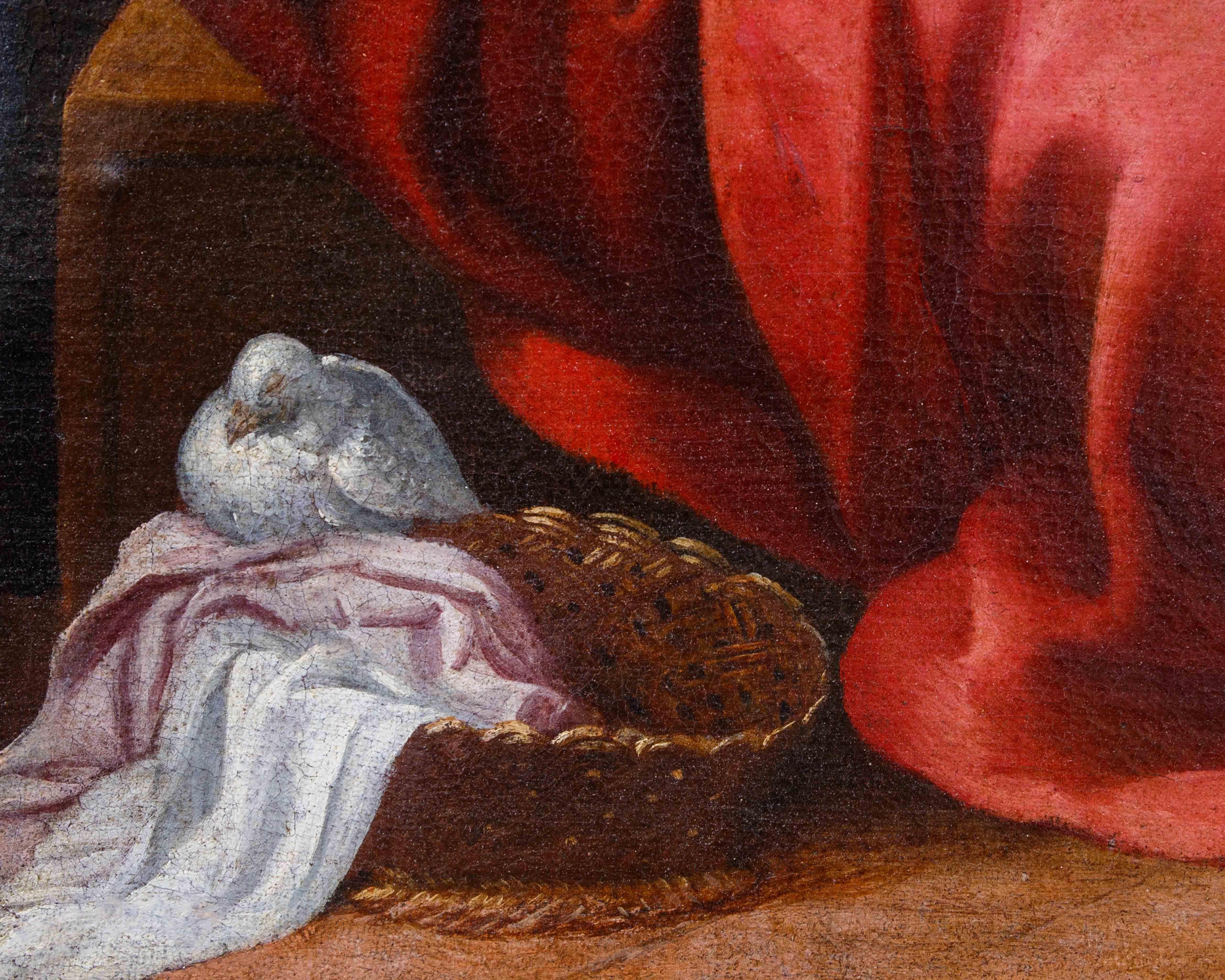 Die Werkstatt von Raffaello Vanni (Siena, 1595- 1673), Madonna mit Kind im Angebot 7