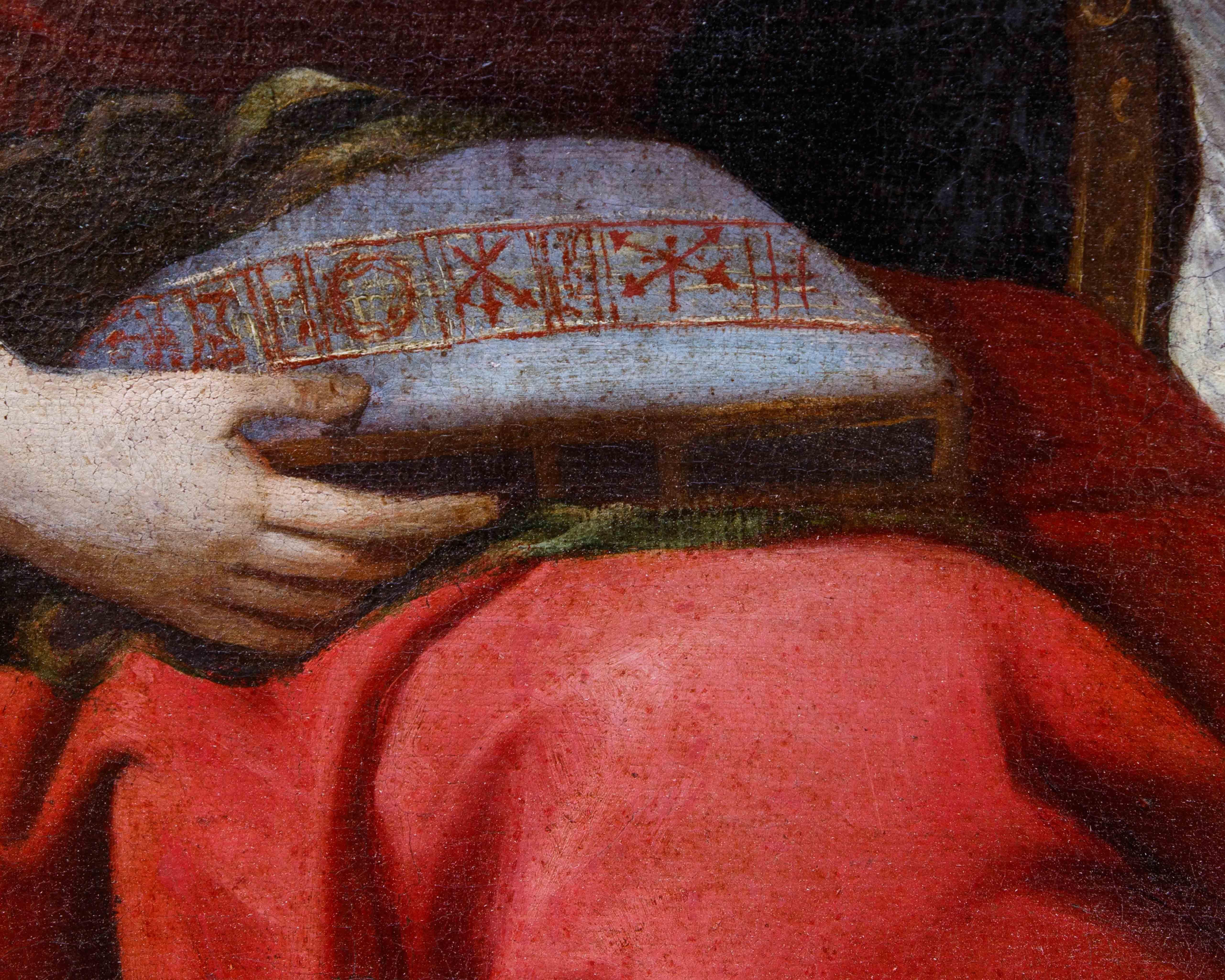 Die Werkstatt von Raffaello Vanni (Siena, 1595- 1673), Madonna mit Kind im Angebot 8