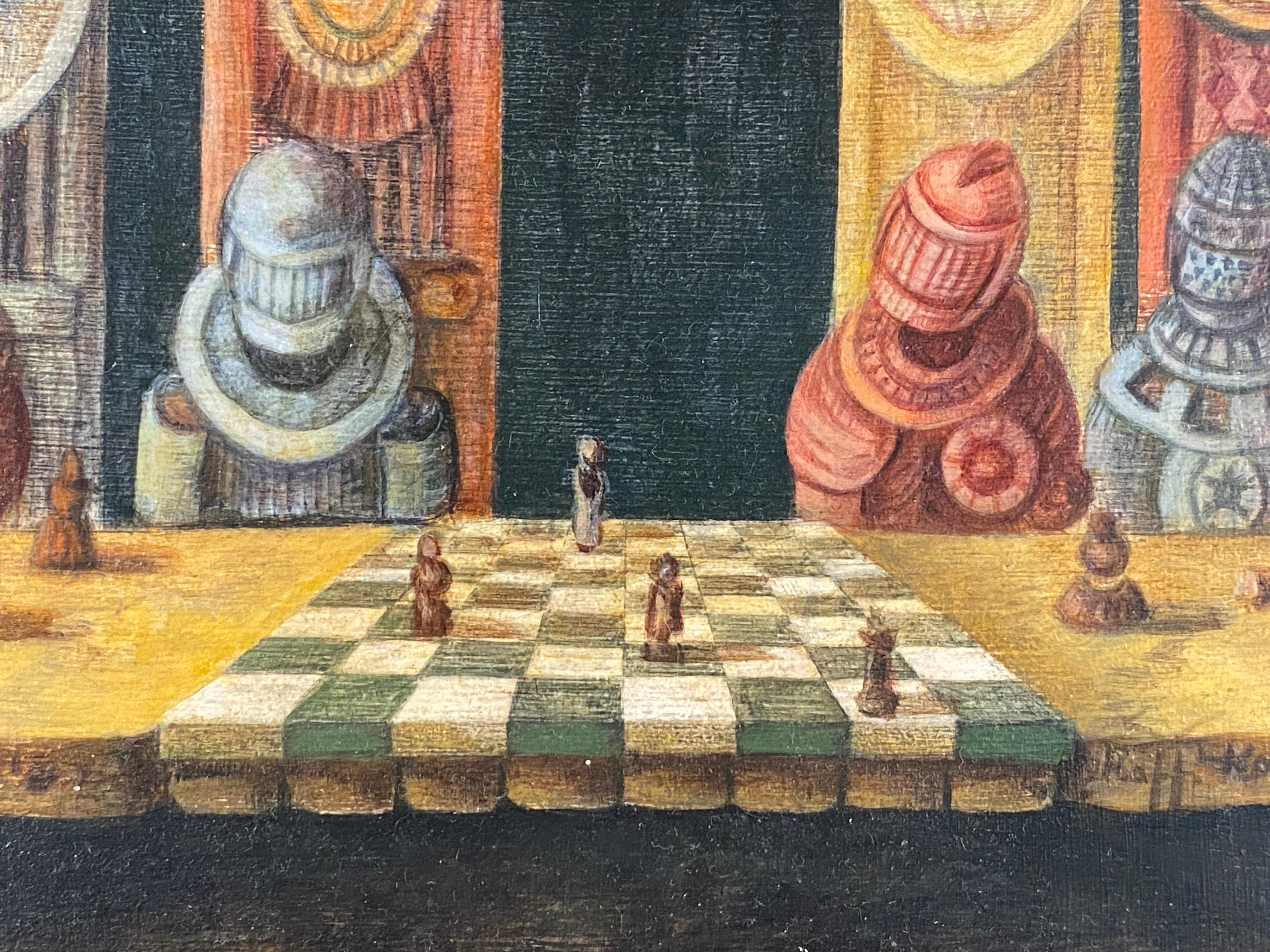 Six Knights Playing Chess 1