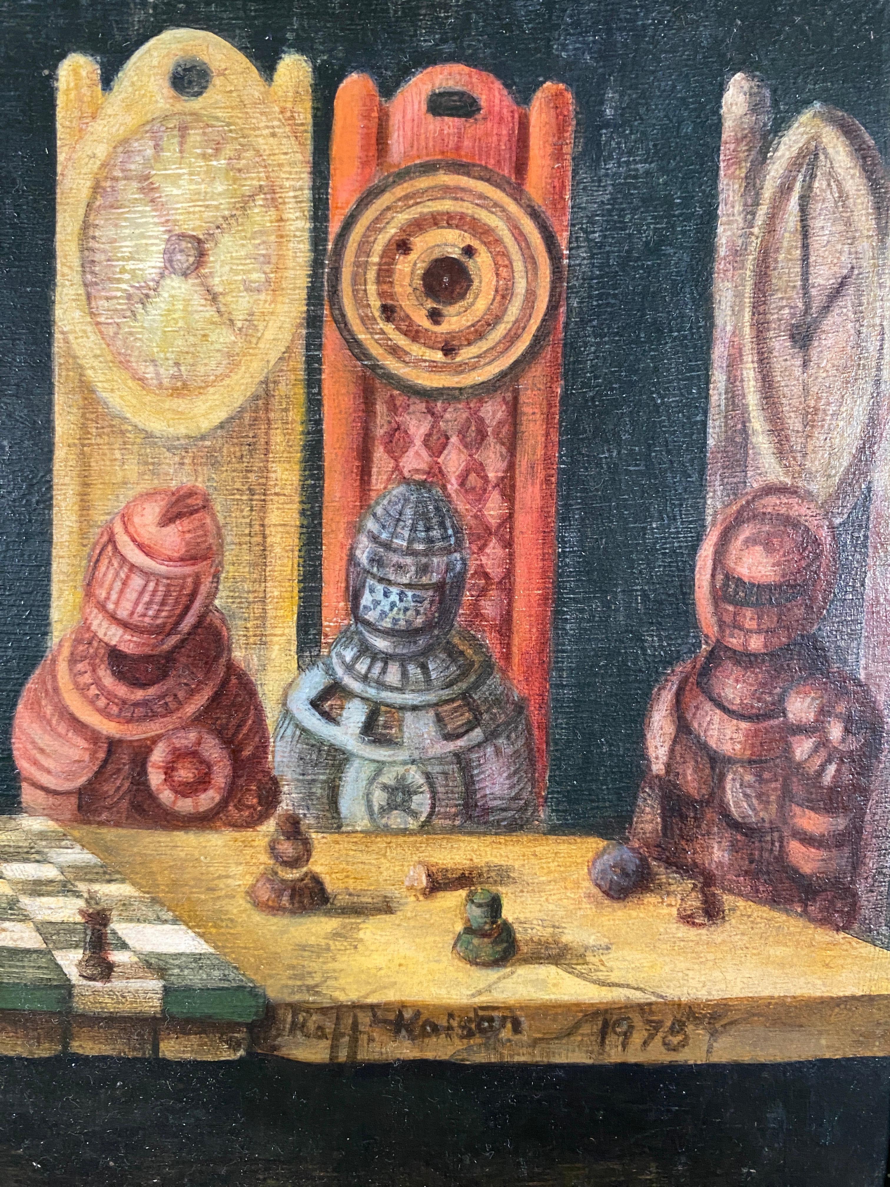 Six Knights Playing Chess 2