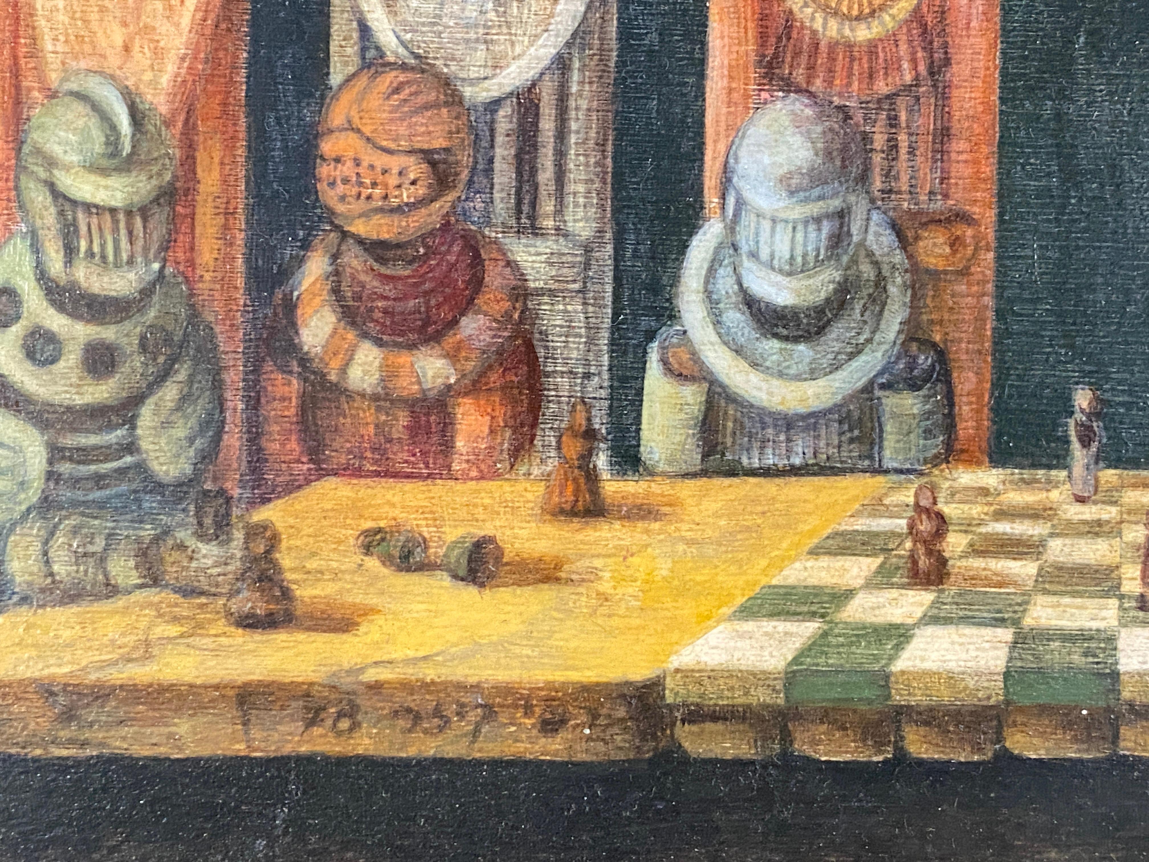 Six Knights Playing Chess 4