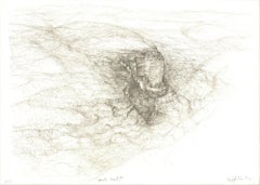 1982 Raffi Kaiser: „Middle Earth II“, braune, schwarz-weiße Lithographie