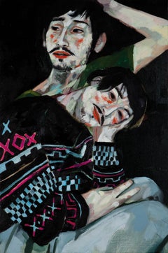 Erics, Men Portrait Oil Figurative Painting, 2010