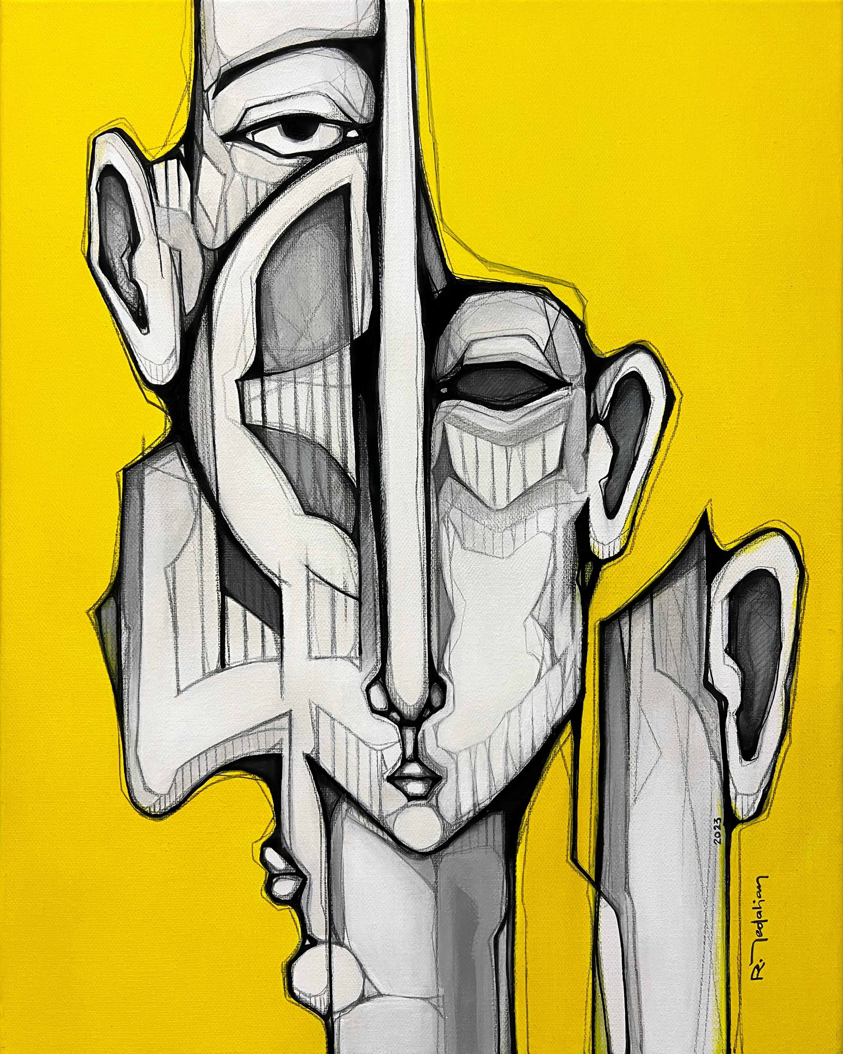 Figurative Painting di Raffi Yedalian - Distrazione