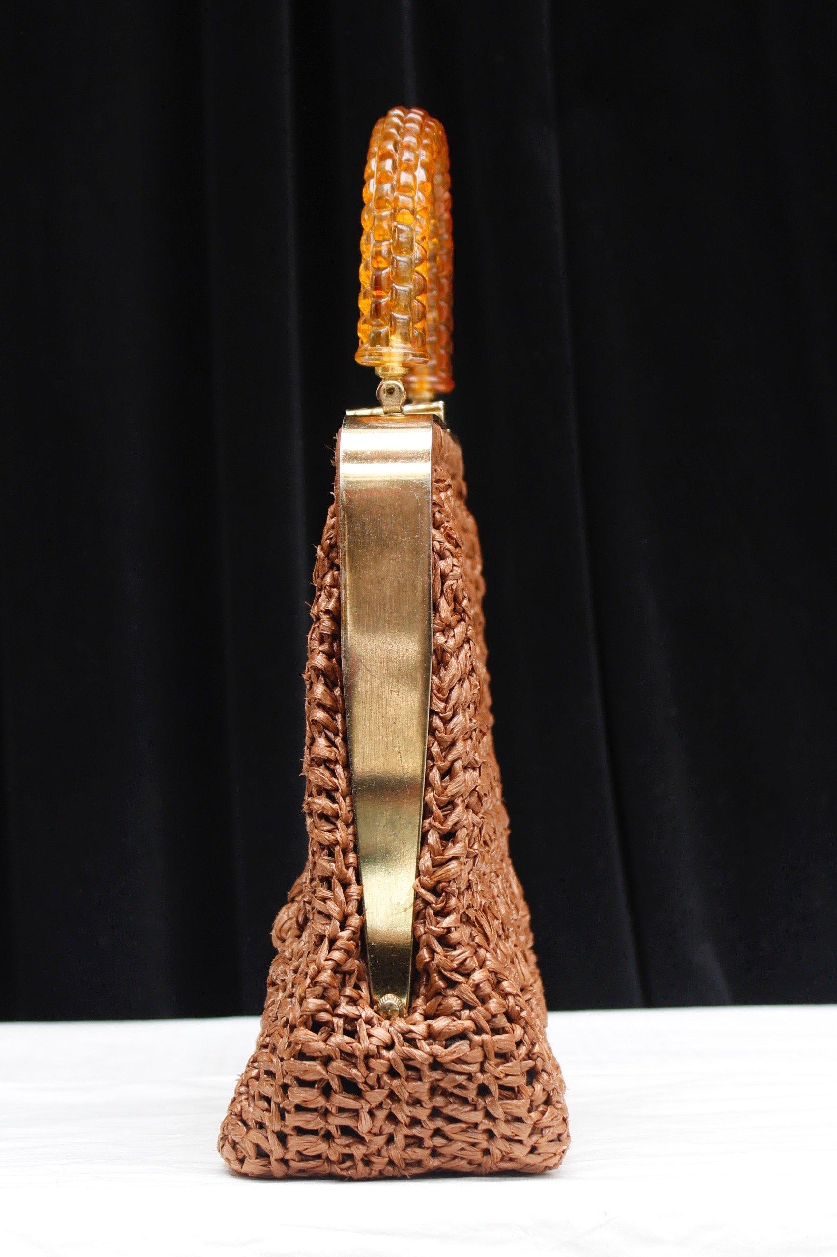 Women's Raffia bag, 1960s For Sale