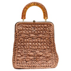 Tasche aus Raffia, 1960er Jahre
