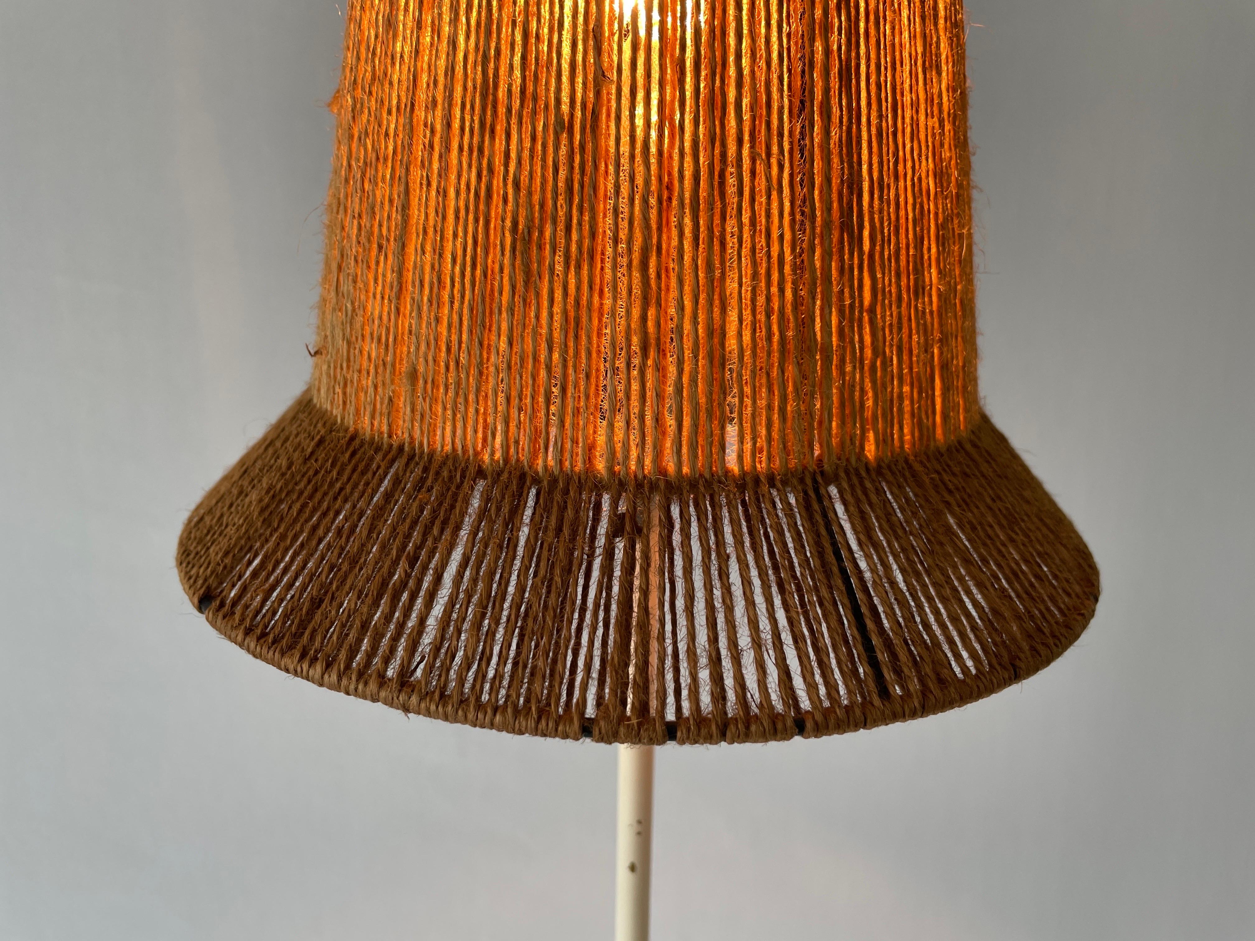 Raffia Bast Floor Lamp by Hans-Agne Jakobsson for Markaryd, 1960s, Sweden For Sale 5