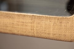 Raffia Framed Mirror, Sweden, 1950s