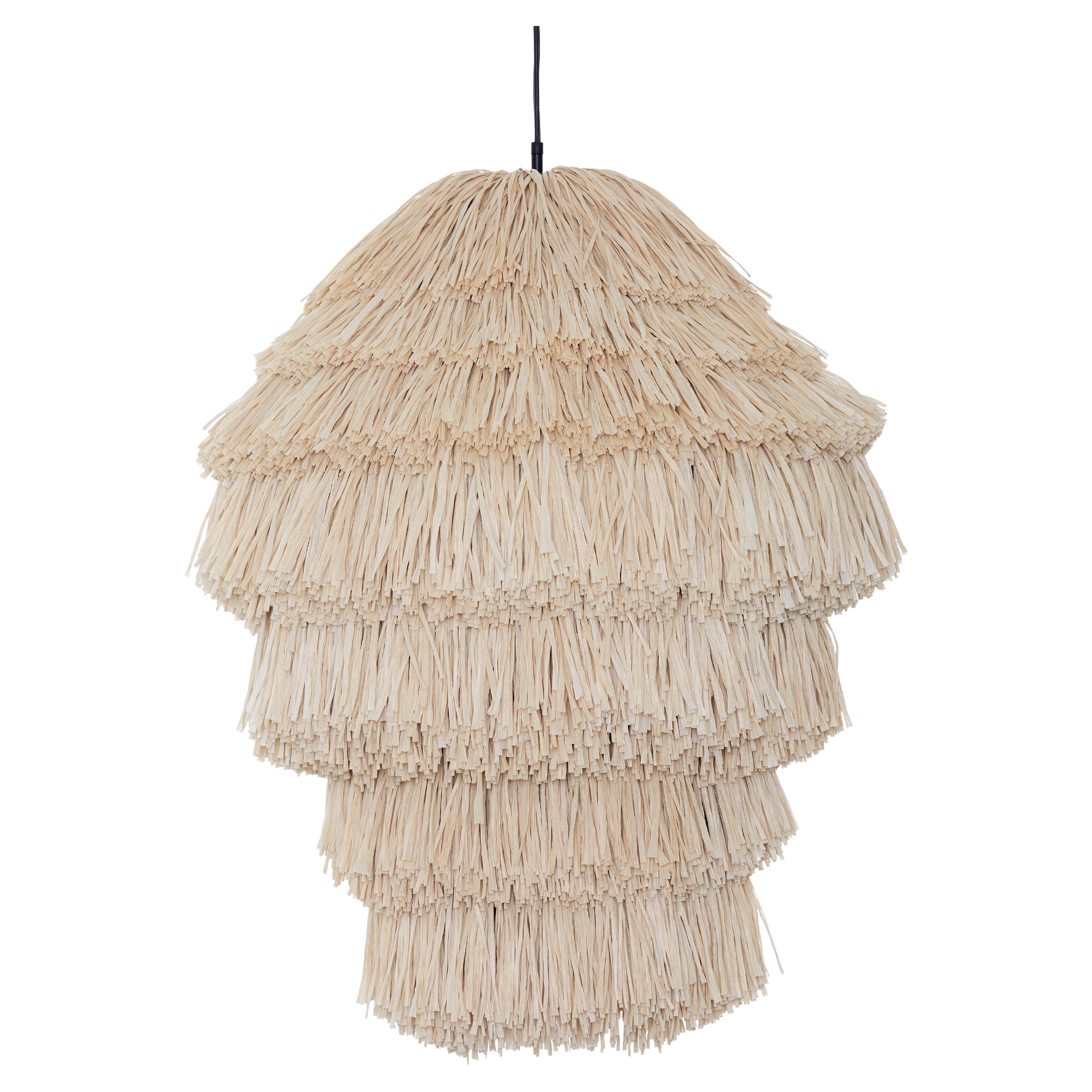 Raffia Fran as Pendant Light by Llot Llov For Sale