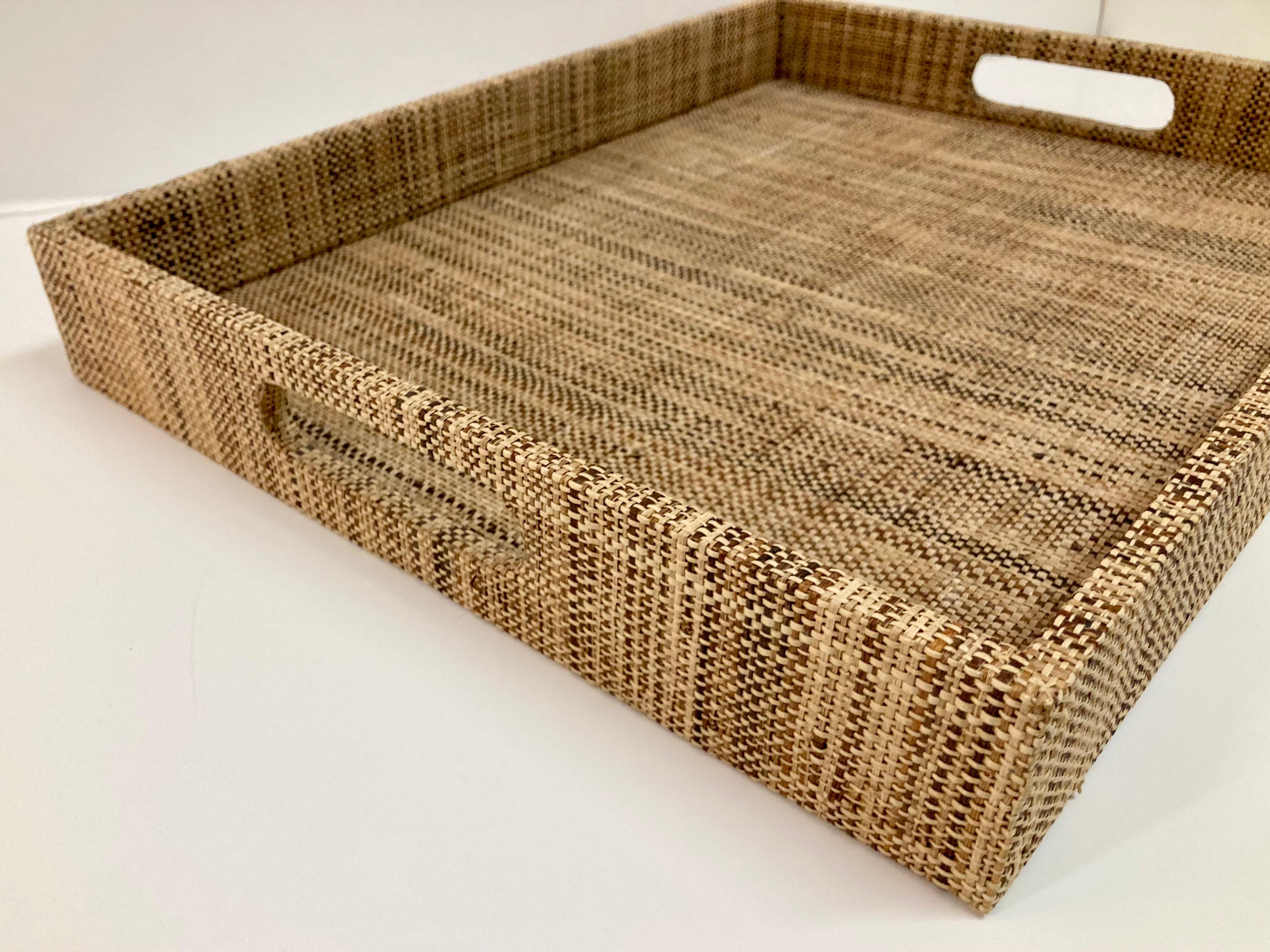 Raffia Serving Tray 1