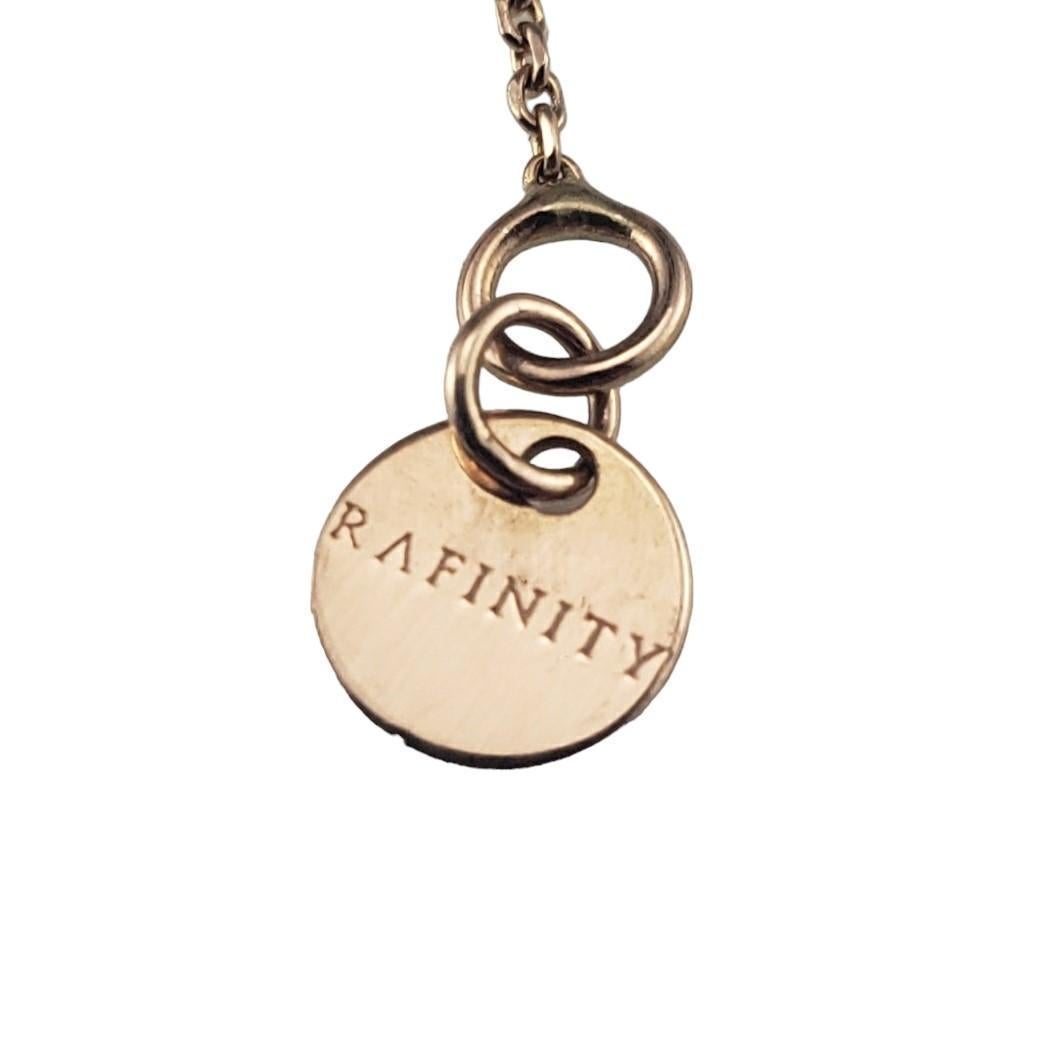 Donna Rafinity Bracciale regolabile con cristalli in oro rosa 18 carati #20423 in vendita