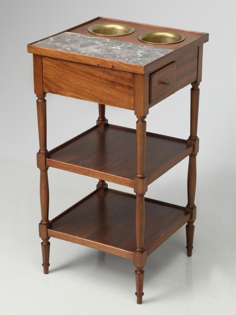 Rafraichissoir Wine Cooler Table in Mahogany circa 1800s Restored For