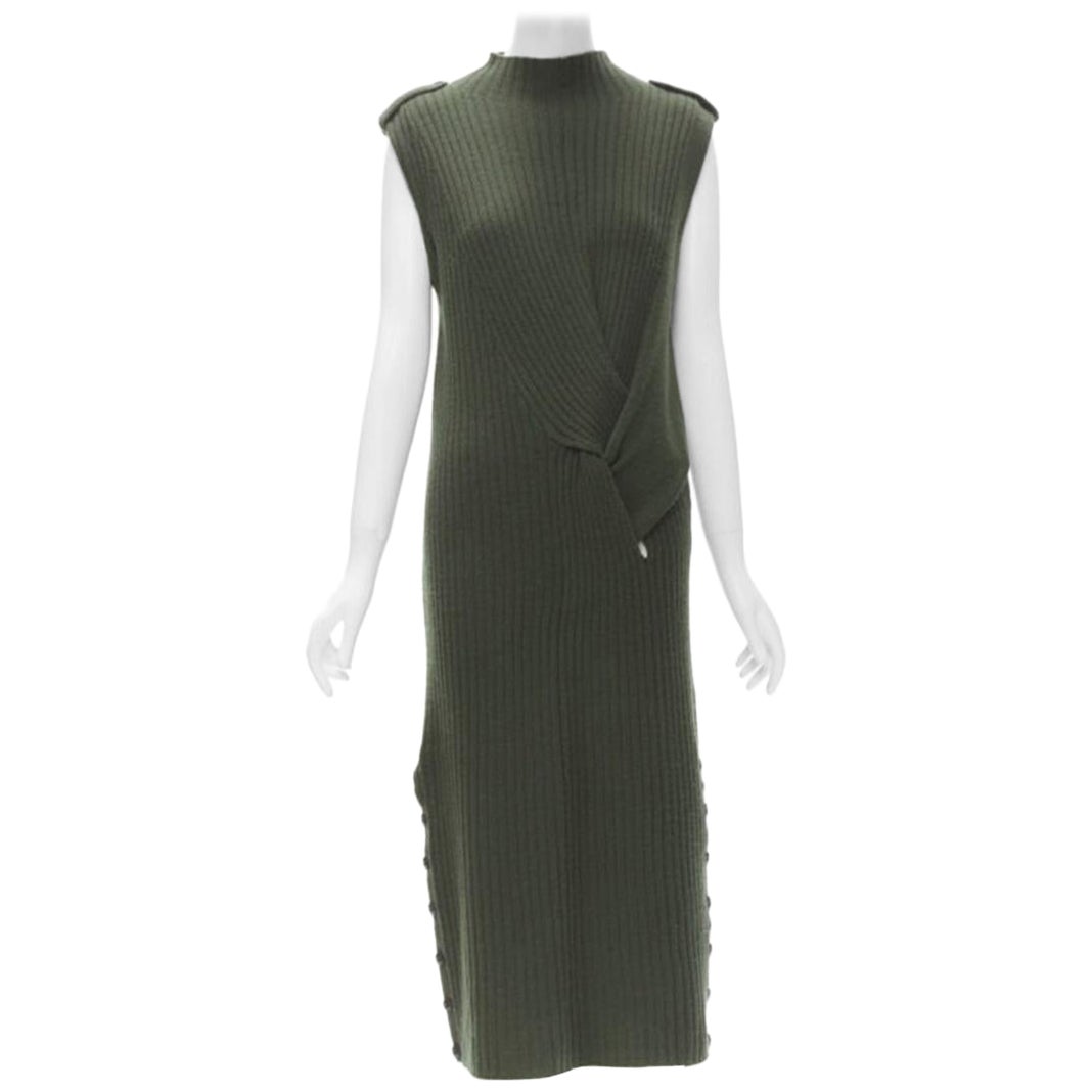 RAG & BONE Pulloverkleid aus 100 % Merinowolle mit geflochtenem Knopfleiste S