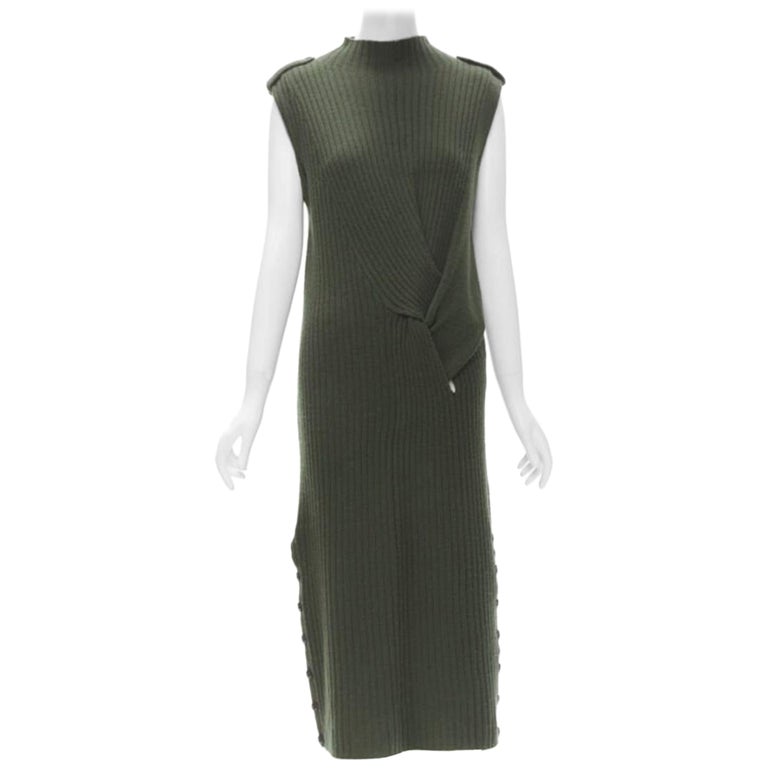 RAG and BONE 100% merino wool braid detail ribbed button side sweater dress S For Sale at 1stDibs RAG and BONE 100% merino wool braid detail ribbed button side sweater dress S For Sale at 1stDibs