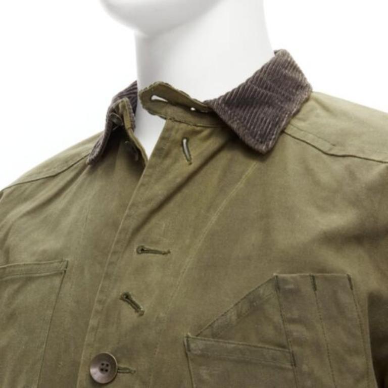RAG & BONE Barneys, veste à 4 poches en coton ciré vert, taille US 38 M
Référence : YNWG/A00182
Marque : rag & bone
Collectional : Barneys
Matériau : Coton
Couleur : Vert
Motif : Solide
Fermeture : bouton
Doublure : Tissu multicolore
Détails