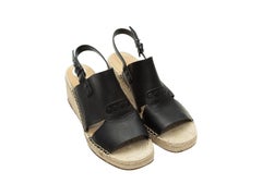 Rag & Bone Black Espadrille Wedges