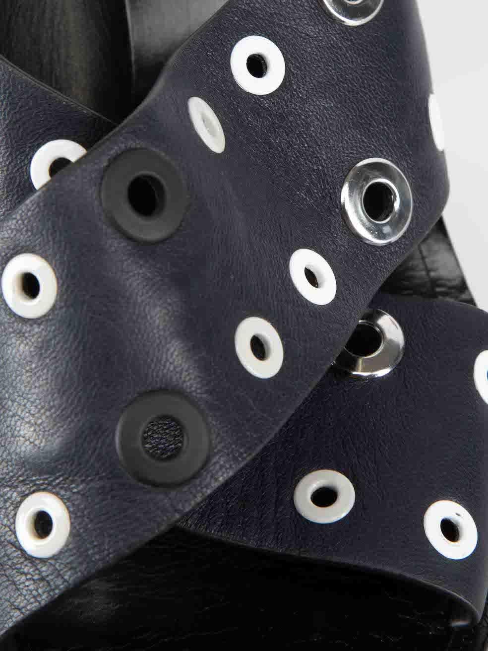 De las mujeres Rag & Bone Black Eyelet Detail Sandals Size IT 36 en venta