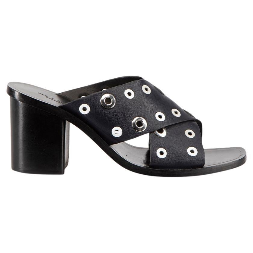 Rag & Bone Black Eyelet Detail Sandals Size IT 36 en venta