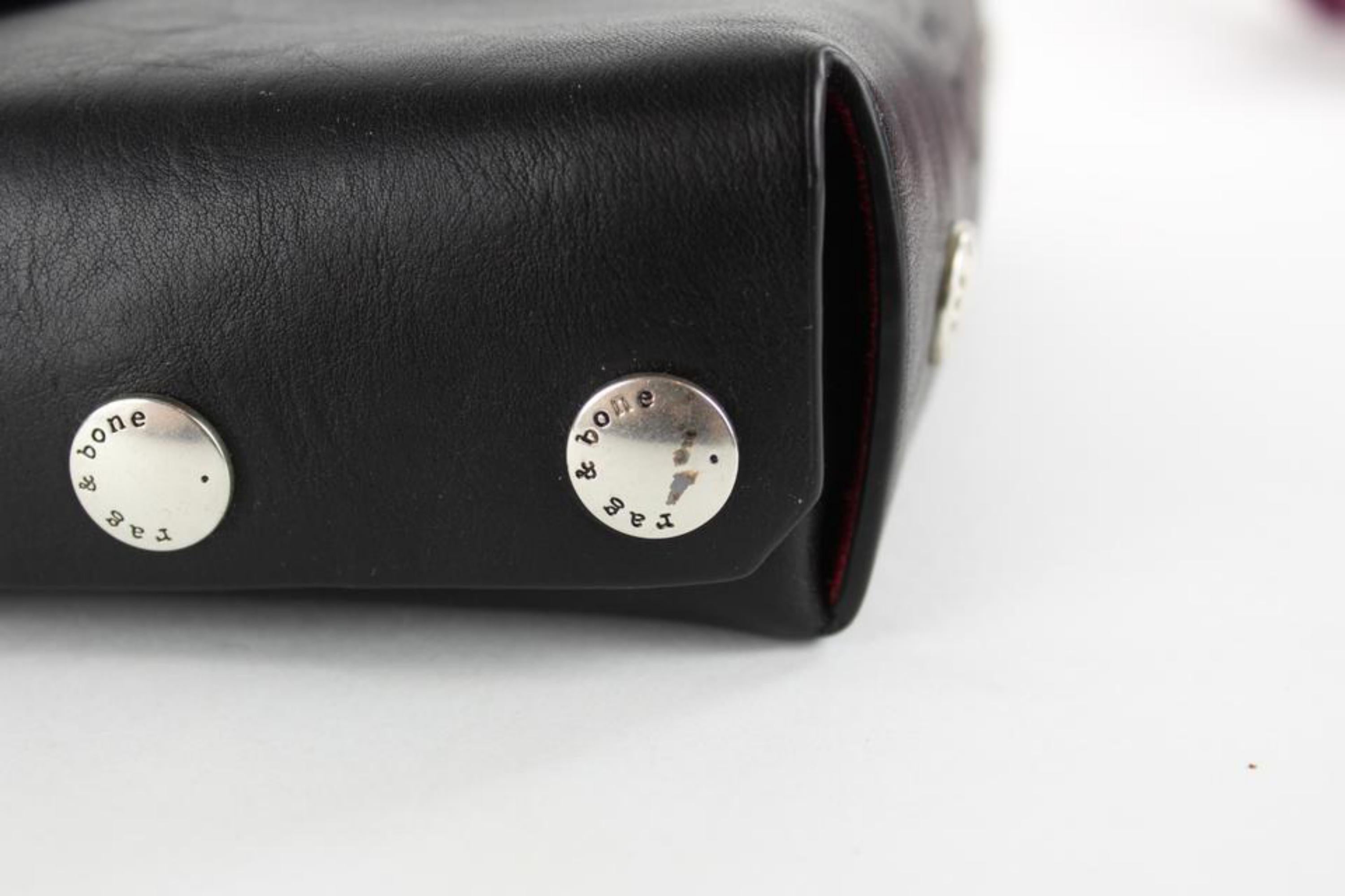Rag & Bone Black Leather Atlast 2way Bag 2M328 For Sale 8