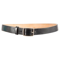 Used Rag & Bone Black Leather Buckle Belt