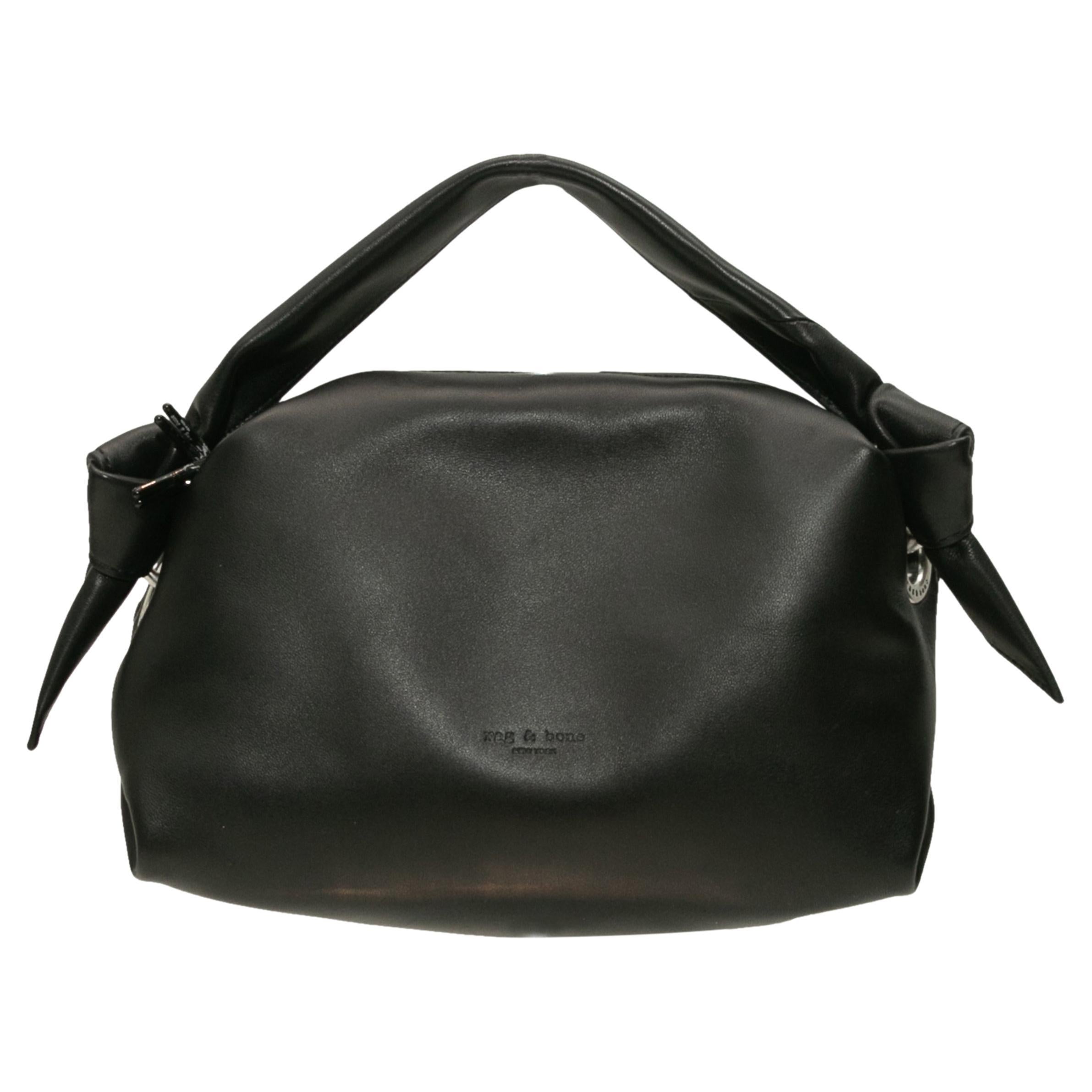 Rag and Bone Black Leather Convertible Crossbody Bag For Sale at 1stDibs