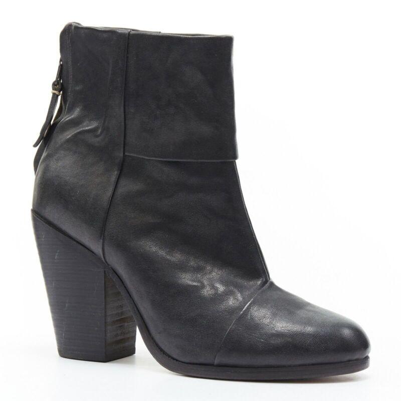 RAG BONE black leather round toe chunky stacked heel western ankle boot EU36
Référence : TGAS/A03099
Marque : rag & bone
Modèle : Botte western
MATERIAL : Cuir
Couleur : Noir
Motif : Solide
Fermeture : Zip
Détails supplémentaires : Dessus en cuir